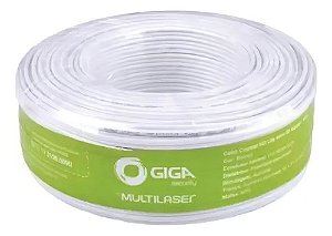 Cabo Coaxial Câmera Segurança Giga Hd Lite 100m Gs0234