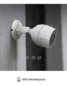 Câmera De Segurança Ip Wifi Ezviz Cs-h3c 1080p 2.8mm Externa