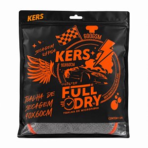 TOALHA DE SECAGEM KERS TWIST CINZA 90 X 60 600 GSM
