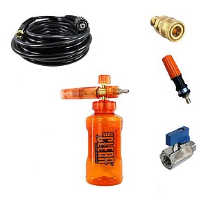 KIT SNOW FOAM KERS + MANGUEIRA 10 MTS + ENGATES RAPIDO