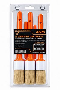 KERS KIT DE PINCEIS 7PCS COM CERDAS NATURAIS