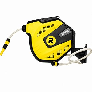 CARRETEL DE MANGUEIRA DE AGUA 15M 1/2" AMARELO E PRETO