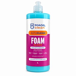 SHAMPOO AUTOMOTIVO COM PROTEÇÃO MAGIL CLEAN FOAM GLOSS 1 LITROS