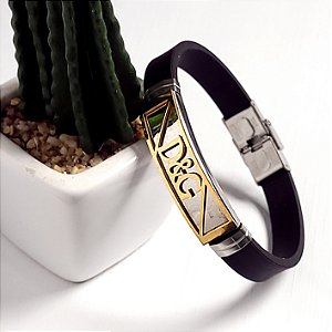 Pulseira Masculino Aço Inox Dolce & Gabbana Dourado