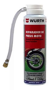 Spray Reparador De Pneus Furado Moto Wurth Instantâneo