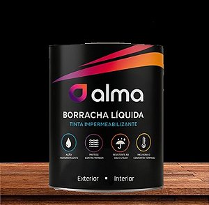 Tinta Borracha Líquida 3,6kg - Alma Tintas COR PRETO