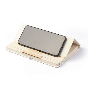 Caderno Ecológico com Suporte smartphone Delta