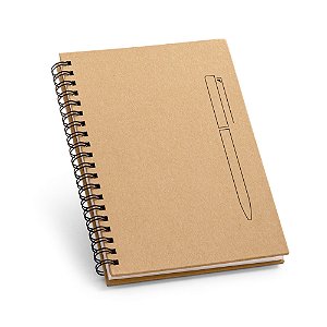 Caderno em papel kraft Moa