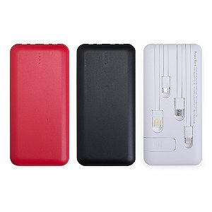 Power Bank 10.000mAh com Lanterna e Multissaídas Agrinio