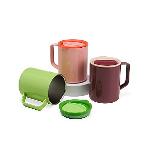 Caneca Inox Parede Dupla 270ml Rubber