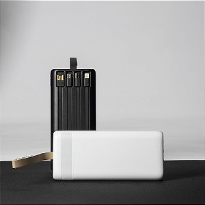 Power Bank 20.000mAh com Lanterna e Multissaídas Gaia