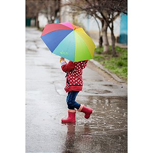 Guarda-chuva colorido para criança de 19"
