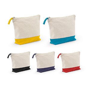 Necessaire para cosméticos 100% algodão bicolor Santarém