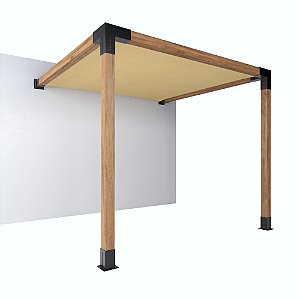 Pergofacil Deck 3x3m 4" Teto Areia
