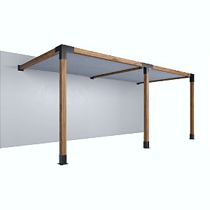 Pergofacil DoubleDeck 3x6m 4" Teto Branco