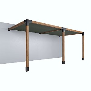 Pergofacil DoubleDeck 3x6m 4" Teto Musgo