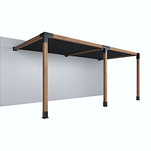 Pergofacil DoubleDeck 3x6m 4" Teto Preto