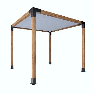 Pergofacil Elegance 3x3m 4" Teto Branco