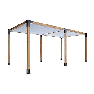 Pergofacil Gracefull 3x6m 4" Teto Branco