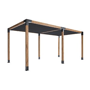 Pergofacil Gracefull 3x6m 4" Teto Preto