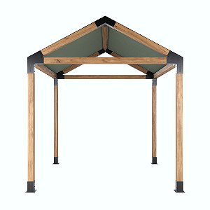 Pergofacil Luxury 3x3m 4" Teto Musgo