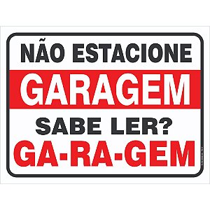 Placa Proibido Estacionar Vários Modelos