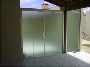 Adesivo Decorativo Jateado liso p/ Vidro - Box, Janelas e Portas - 100 x 50 cm