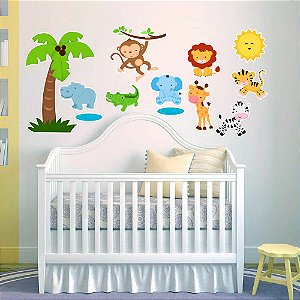 Adesivo de Parede Infantil Safari