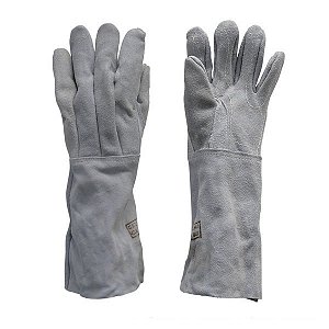 Luva de Vaqueta com Punho de Raspa