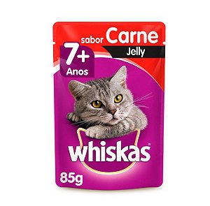 SACHE WHISKAS 85G CARNE JELLY SENIOR