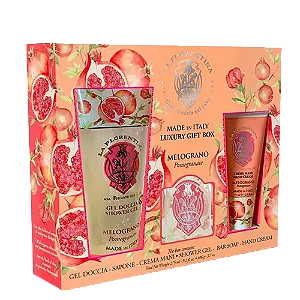 Kit Big Ritual Romã La Floretina Creme Mãos + Sabonete Barra + Gel Banho