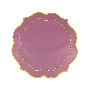 Lugar Americano Moldura Rosa