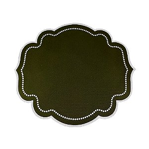 Lugar Americano Clássico Curvas Verde Musgo