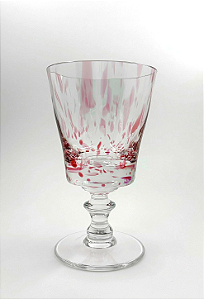 Jogo de 6 Taças Cristal Murano Rosa