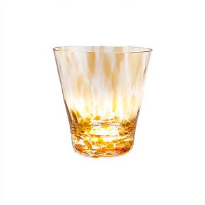 Jogo de 6 Copos Cristal Murano Amarelo