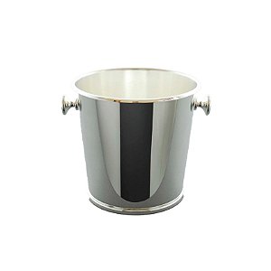 Balde para Gelo Cônico Liso Prata - St. James - 15 cm