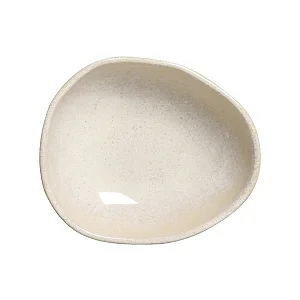 Jogo 6 pçs Cumbuca Oval Orgânico Latte 14,5x12cm