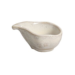 Jogo 6 pçs Molheira Oval Orgânico Latte 8x6cm