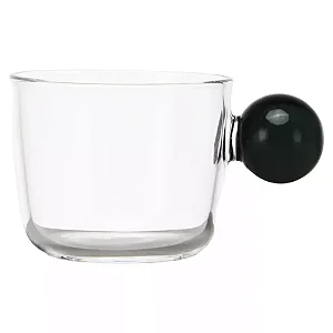 Xícara de Café Dots Black 120ml