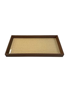 Bandeja em MDF e Rattan
