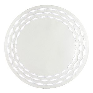 Lugar Americano Olea Branco com Bordado Branco 40 cm