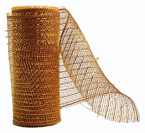 Enfeite Tela Decor PP Dourada 15cm c/5M Natal