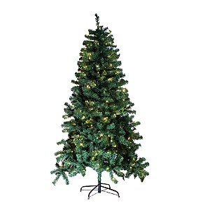 Árvore Natal Prussia Verde com Iluminação 2,10M altura 1100G/420L