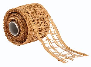 Enfeite Fita Decorativa Sisal 6cm c/ 5M Natal