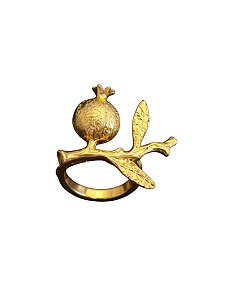 ANEL GUARDANAPO ROMA DOURADO ( JOGO COM 4 PECAS)