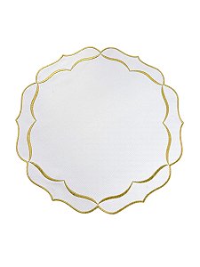Americano Nylon Branco com Dourado