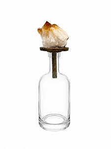 Garrafa Bar Pedra Citrino 26cm