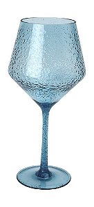 Taça Drink Acrílico Bolhas Azul 650ml