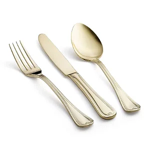 Faqueiro St James com Estojo Belle Inox Champagne Gold 101 peças