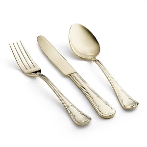 Faqueiro St James com Estojo Royale Inox Champagne Gold 101 peças